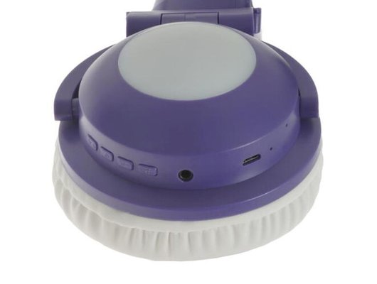 Наушники накладные QUMO PARTY CAT MINI ВТ 0050 ФИОЛЕТОВО-ГОЛУБЫЕ